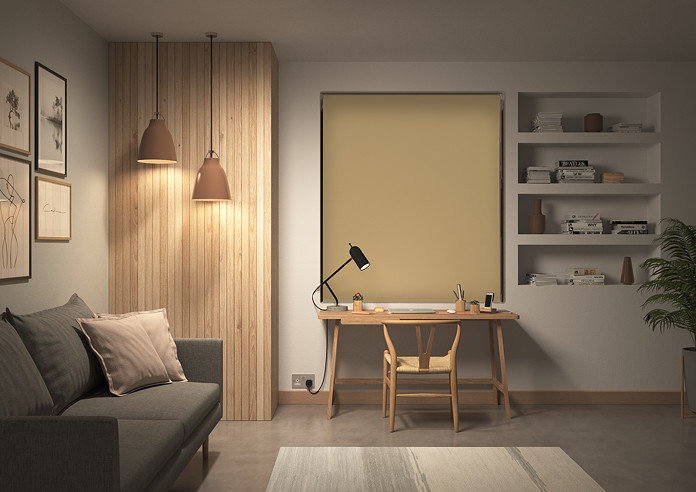 Rimini (Blackout), Mocha & Texen Truffle - Double Roller Blind - Image 7
